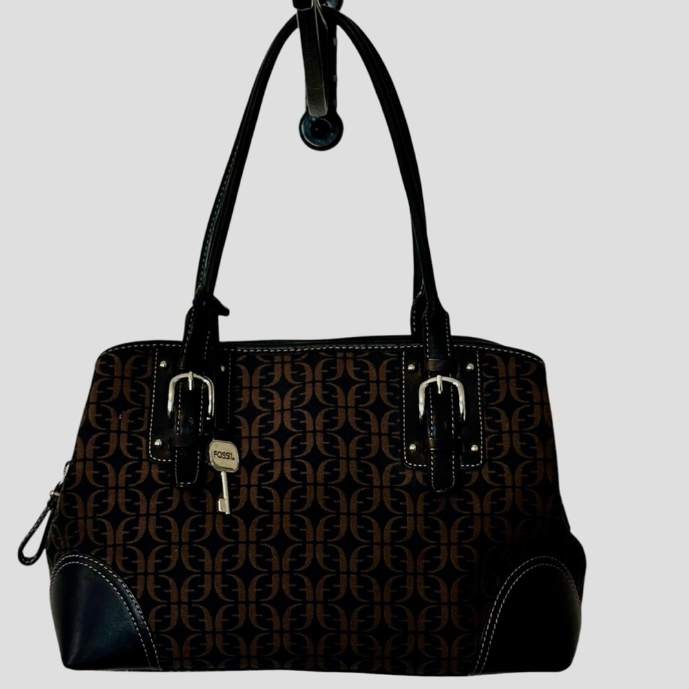 Fossil Monogram Logo Shoulder Bag